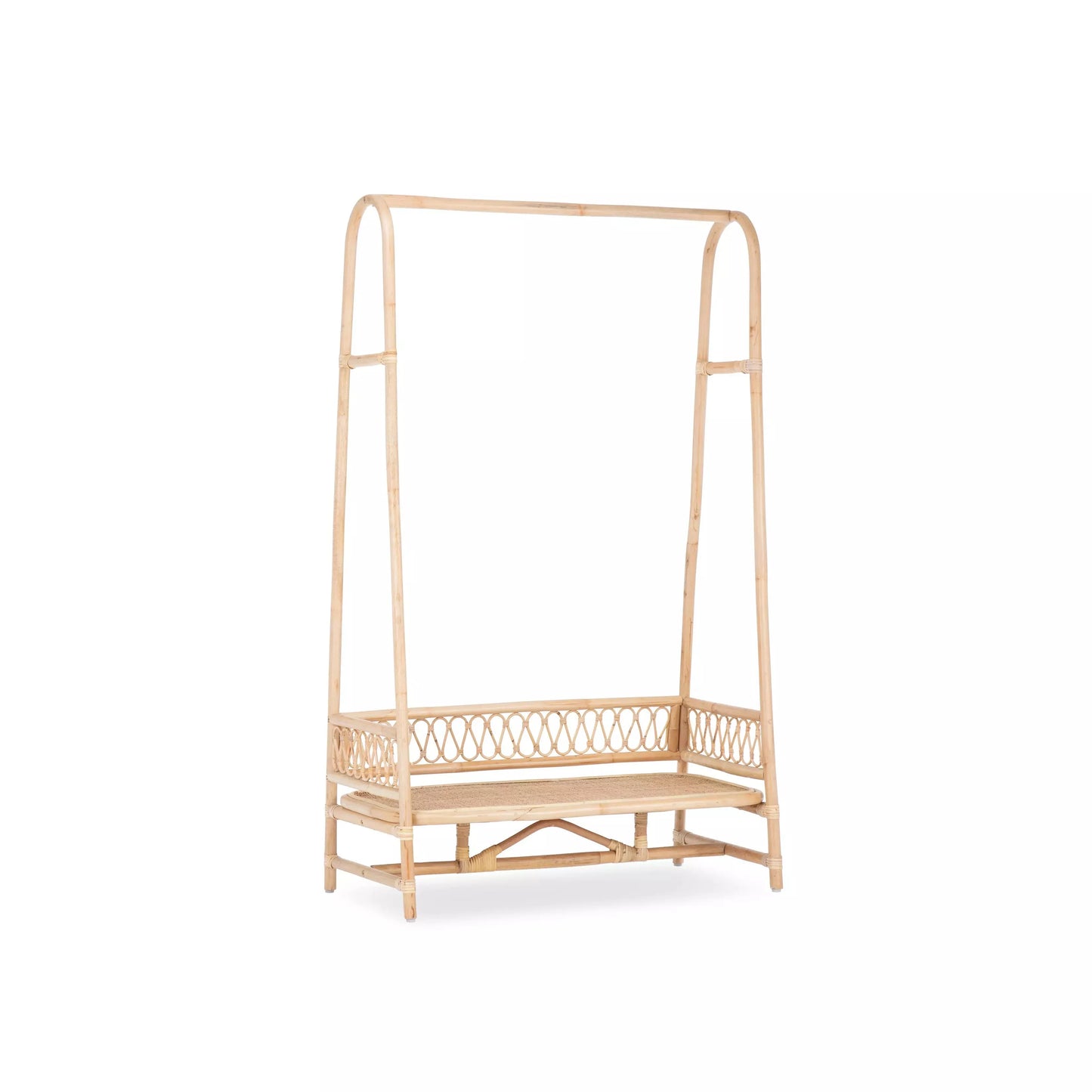 Aria Children's Clothes Rail - Rattan