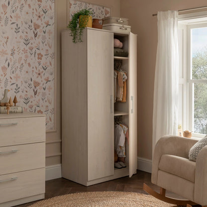 Freya Nursery Wardrobe - Coastal White