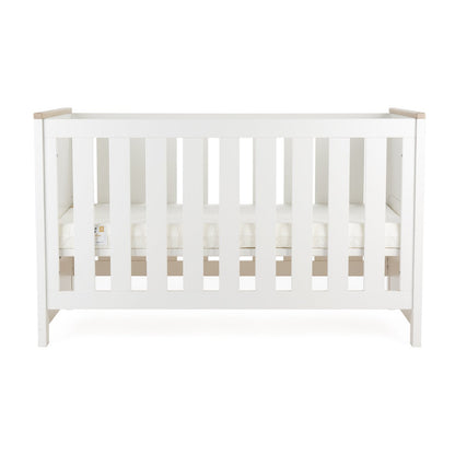 Luna Cot Bed - White & Oak