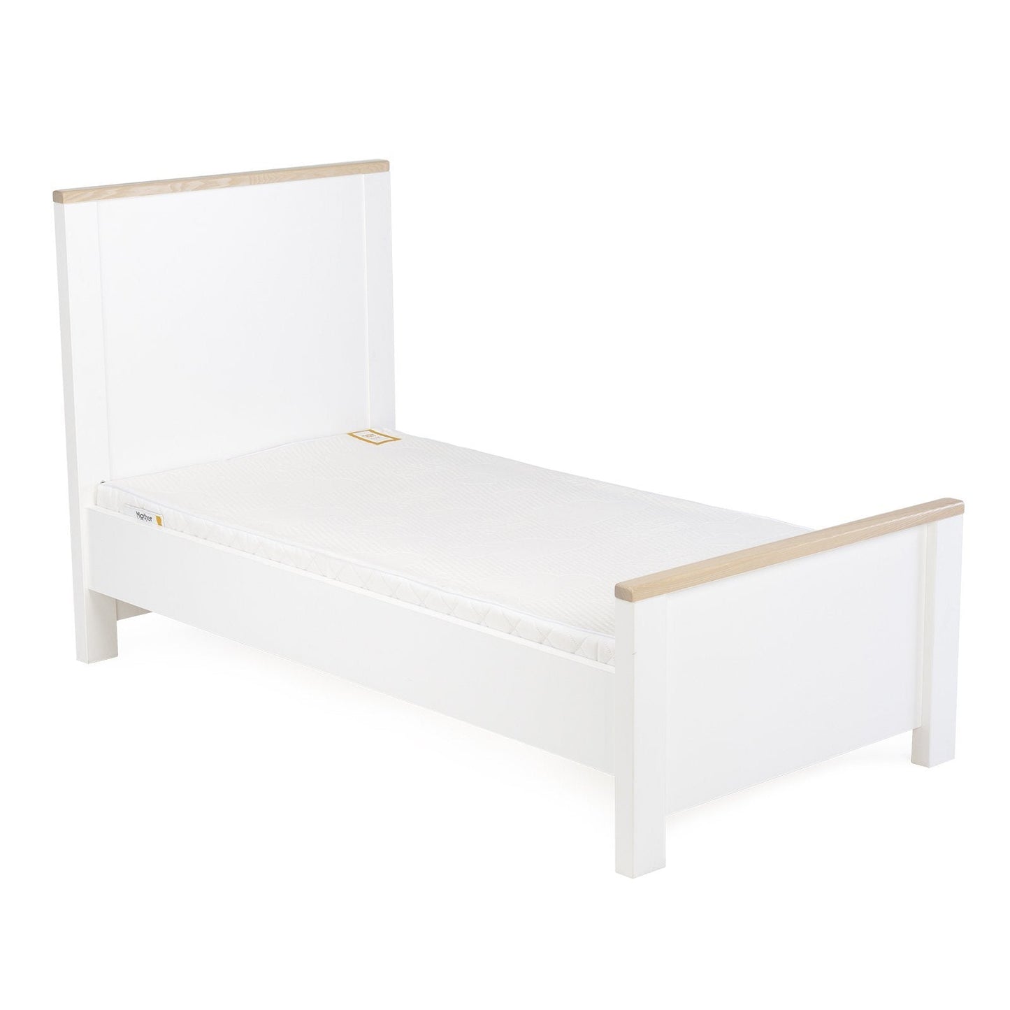 Luna Cot Bed - White & Oak