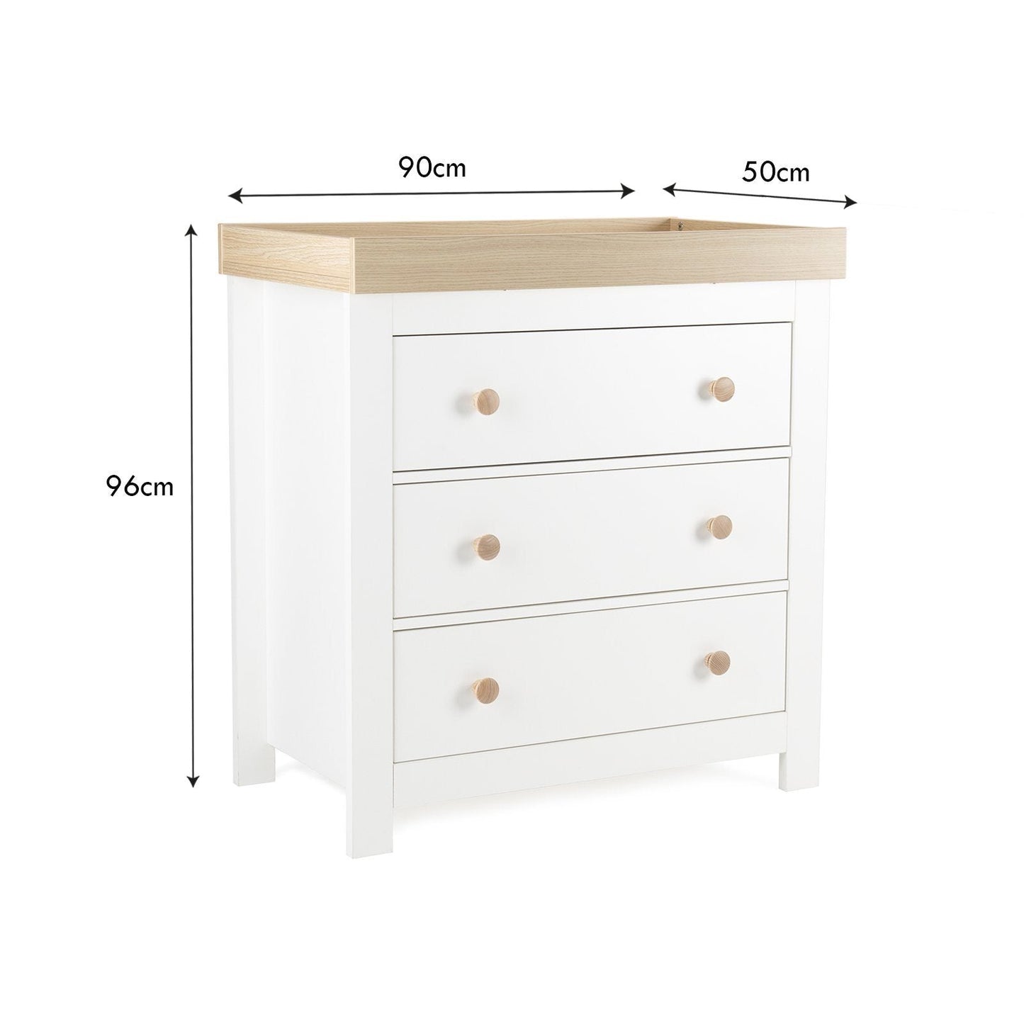 Luna Dresser Changer - White Oak