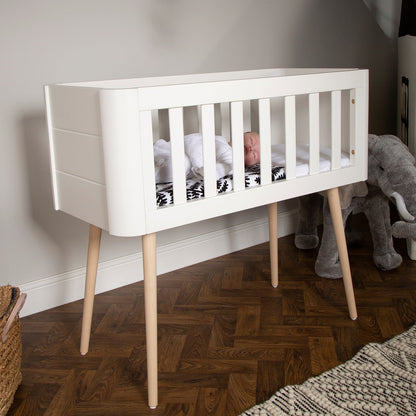 Troll Retro Crib - White/Natural