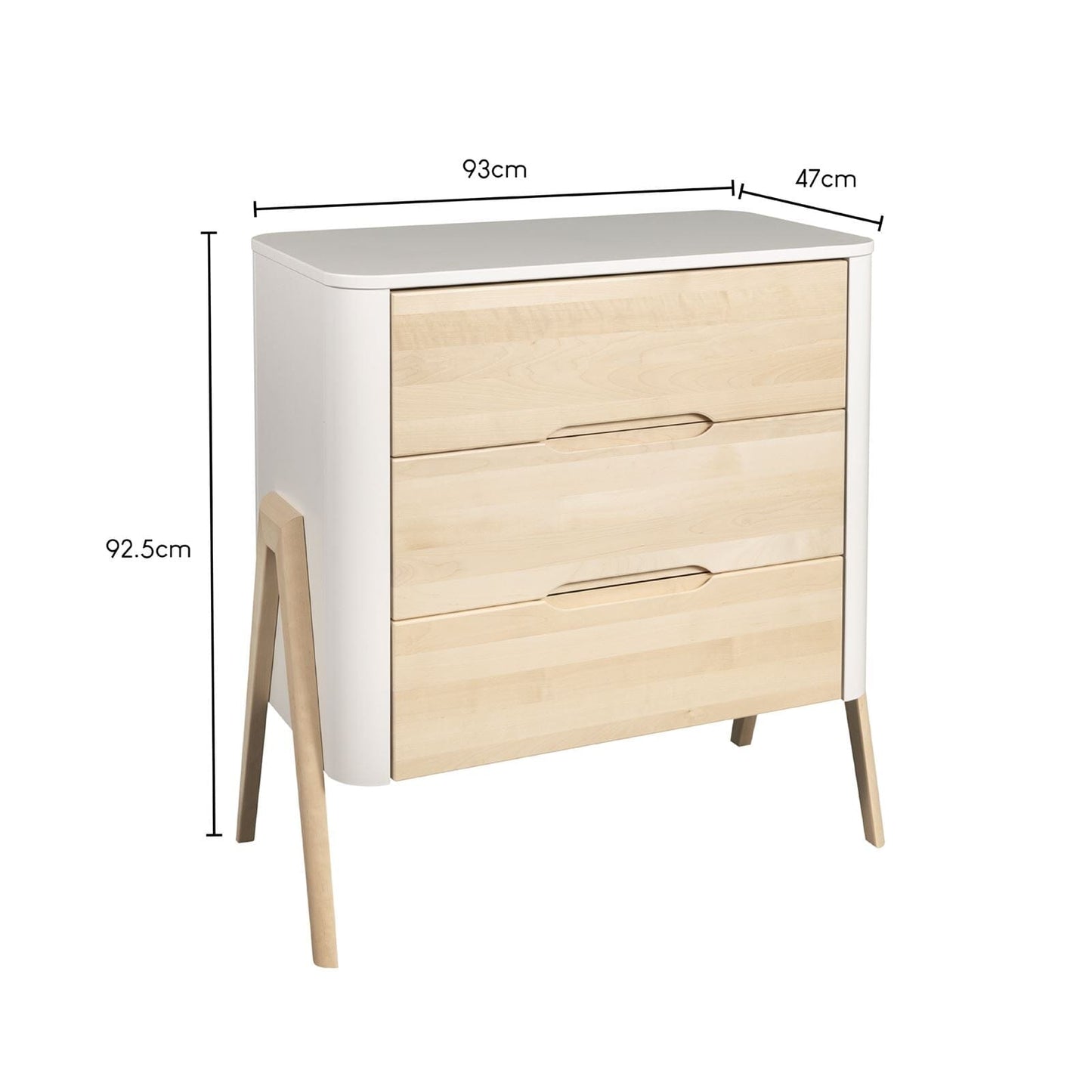Troll Torsten Dresser & Changing Top - White/Natural