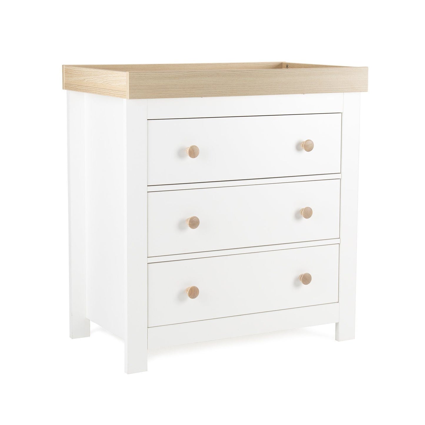Luna 2 Piece Nursery Furniture Set - White & Oak