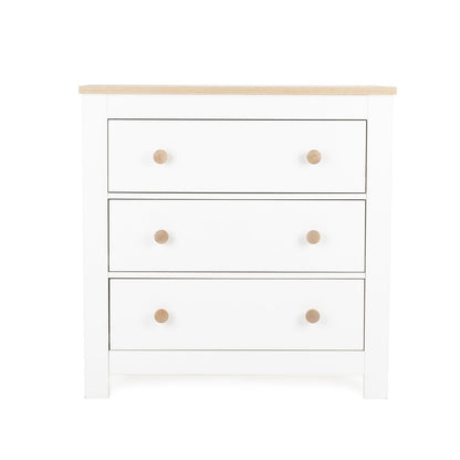 Luna 2 Piece Nursery Furniture Set - White & Oak